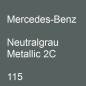 Preview: Mercedes-Benz, Neutralgrau Metallic 2C, 115.